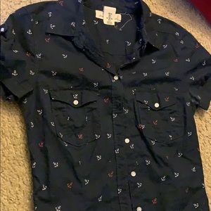 Anchor button up shirt